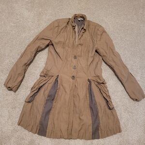CAbi Women's Treasure Hunter Steampunk Jacket Trench Coat Size Small